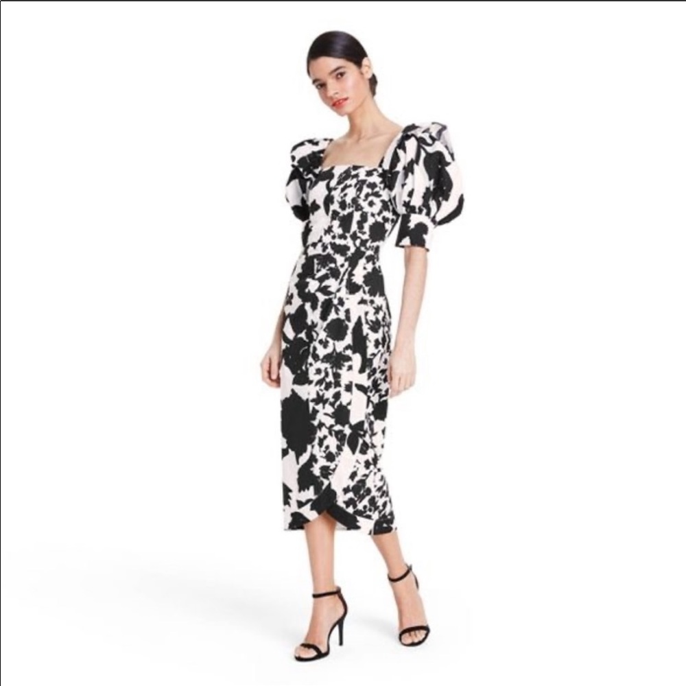 Christopher Rogers x Target B/W Puff Sleeve Dress ⭐️⭐️